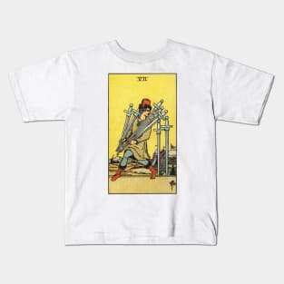 SEVEN OF SWORDS Kids T-Shirt